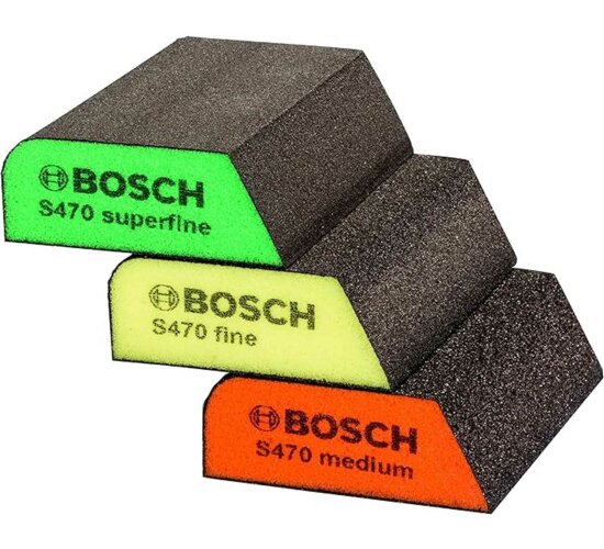 Bosch Schleifschwämme 100x68x25mm Schleifklotz Schleifschwamm schräge Kante