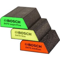 Bosch Schleifschwämme 100x68x25mm Schleifklotz Schleifschwamm schräge Kante