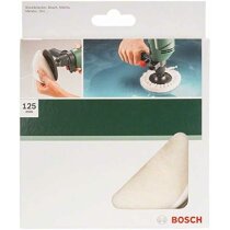 Bosch Polierscheibe Polierfilz Lammwollhaube 125 für...