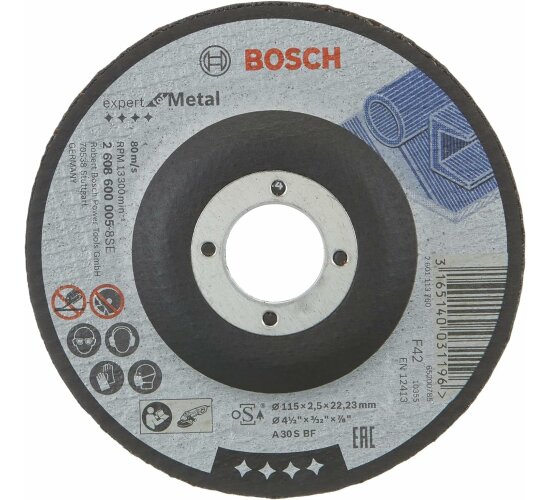 Bosch Trennscheibe l A 30 S BF 115 mm 2,5 mm gekröpft Expert for Metal