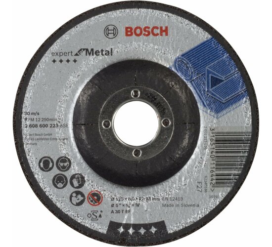 Bosch Schruppscheibe A 30 T BF 125 mm 6mm  gekröpft Expert for Metal