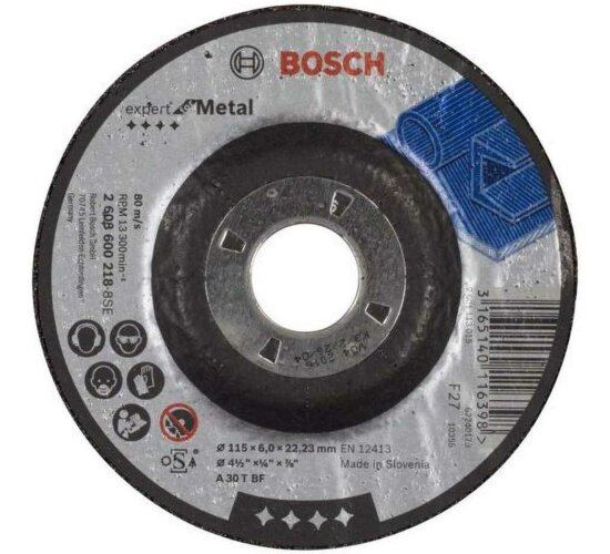 Bosch Schruppscheibe A 30 T BF 115 mm 6 mm  gekröpft Expert for Metal