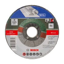 5 x Bosch Trennscheibe  A 30 S BF 115 mm 2,5 mm gekröpft  for Metal