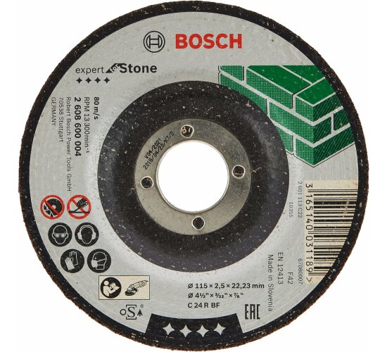Bosch Trennscheibe Stein, Granit, C 24 R BF, Ø 125 mm, 2.5 mm Expert gekröpft für Winkelschleifer