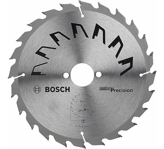 BOSCH HM Kreissägeblatt 190 mm x 30 mm x 24 Zähne für AEG Makita Metabo Ryobi .....