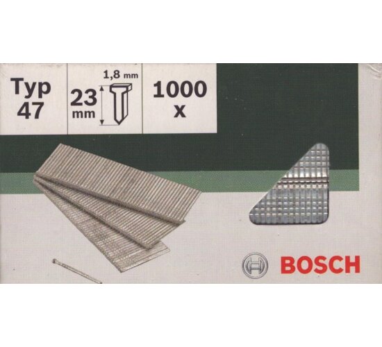 Bosch Nägel Typ 47 1.8 x 1.27 x 23 mm 1000 Stk. 2609255811