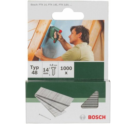 Bosch  Nägel Typ 48 - 1.8 x 1.45 x 14 mm 1000 Stk. 2609255813