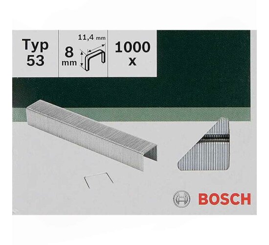 Bosch  Klammern Typ 53 - 11,4 x 0,74 x 8 mm 1000 Stk. 2609255820