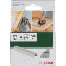 Bosch  KlammernTyp 53 - 11,4 x 0,74 x 6 mm 1000 Stk....
