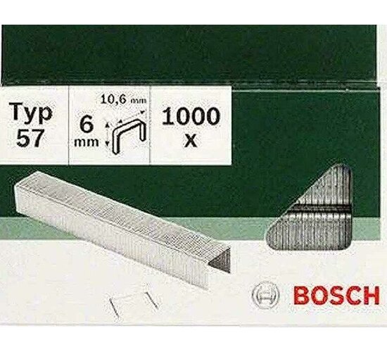 Bosch  Klammern Typ 57 - 10.6 x 1.25  x 8 mm 1000 Stk.2609255846