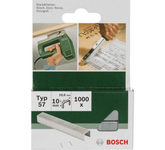 Bosch  KlammernTyp 57 - 10.6 x 1.25  x 10 mm 1000 Stk.2609255847