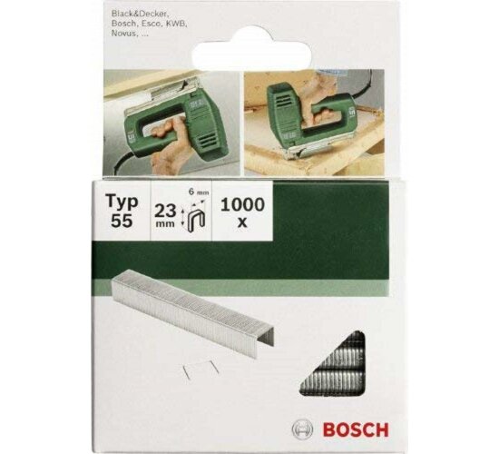 Bosch  KlammernTyp 55 - 6 x 1.08 x 23 mm 1000 Stk.2609255829