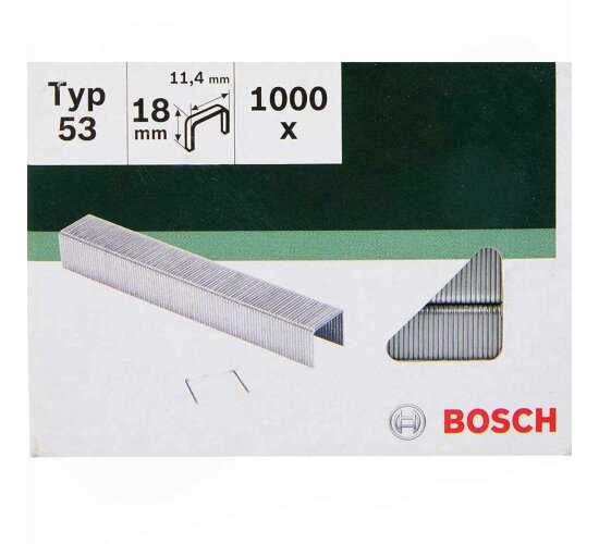 Bosch  Klammern Typ 53 - 11,4 x 0,74 x 18 mm 1000 Stk. 2609255824