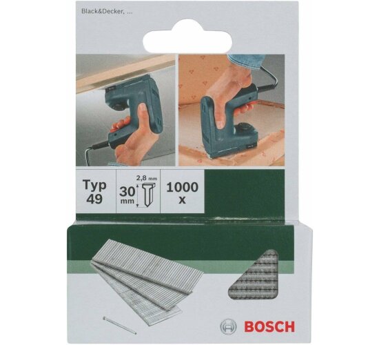 Bosch Nägel Typ 49 - 2.8 x 1.65 x 30 mm 10000 Stk. 2609255818